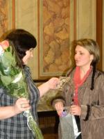 Презентація книжок Тетяни Череп (20120302m-Череп-Мінаєва.JPG)